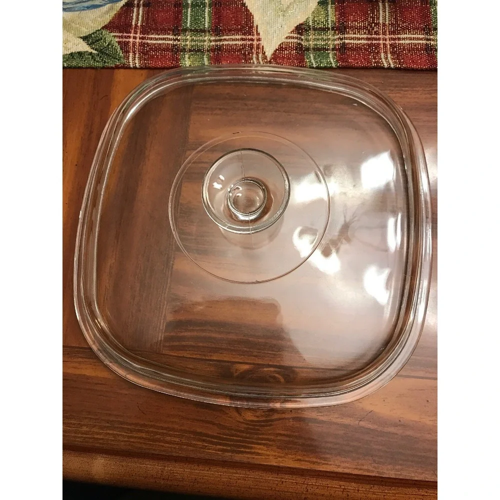 pyrex vintage clear‎ replacement lid with handle casserole